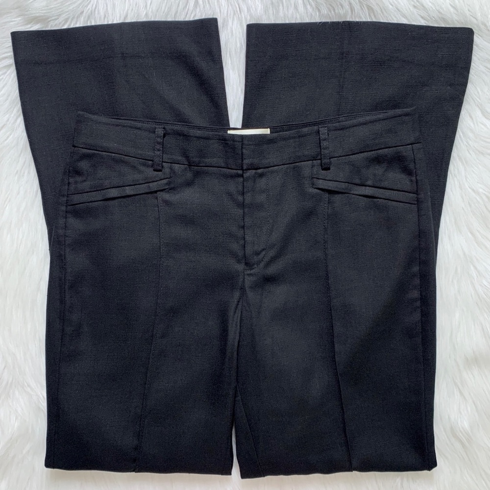 SOLD-Anthropologie Black Bootcut Trouser Pants - Picture 8 of 11